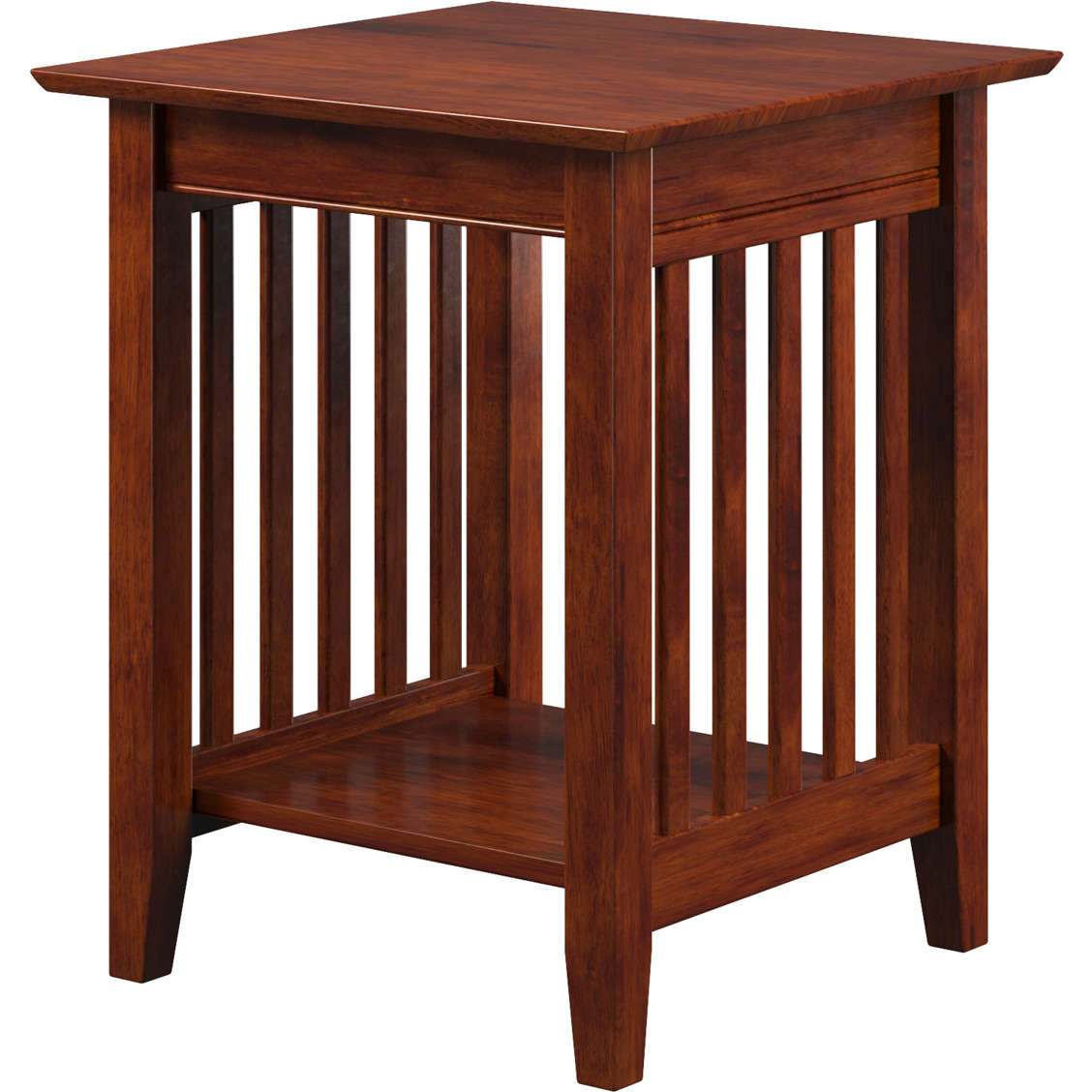 Afi Ah10224 Mission Printer Stand In Walnut Solid Eco Friendly Hardwood in Exploring the timeless appeal of walnut finish contemporary tables