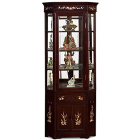 Asian Rosewood China Cabinets | China Furniture Online throughout Master Craftsmanship Behind Oriental Corner Furniture Making