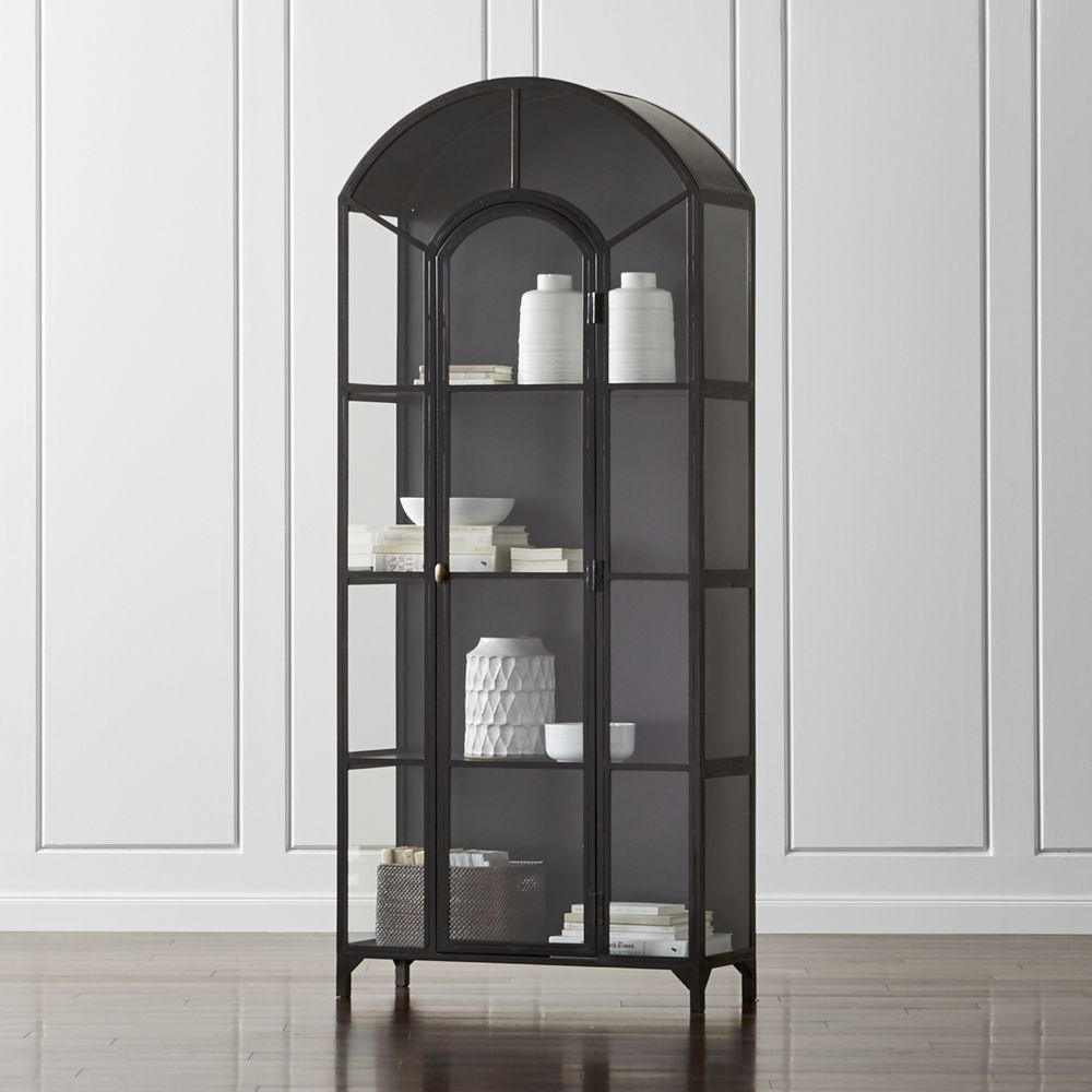 Black Glass Cabinets For Living Room At Vaughn Gurule Blog with regard to Black Elm & Glass Single Display Cabinet