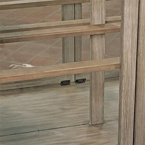 Bowery Hill Contemporary 5 Shelf Curio Cabinet Natural – Alloy in Bowery Hill 5 Shelf Contemporary Glass Wood Curio Cabinet In Black