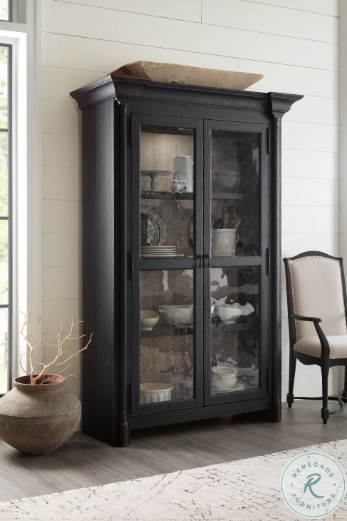 Ciao Bella Black Display Cabinet From Hooker | Coleman Furniture regarding The Art of Displaying Collections in Ciao Bella Black Cabinets