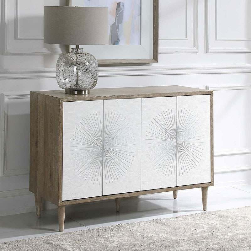 Dani Four Door Cabinet Uttermost | Furniture Cart regarding How to Choose the Perfect 2-Shelf Wood Cabinet for Your Space