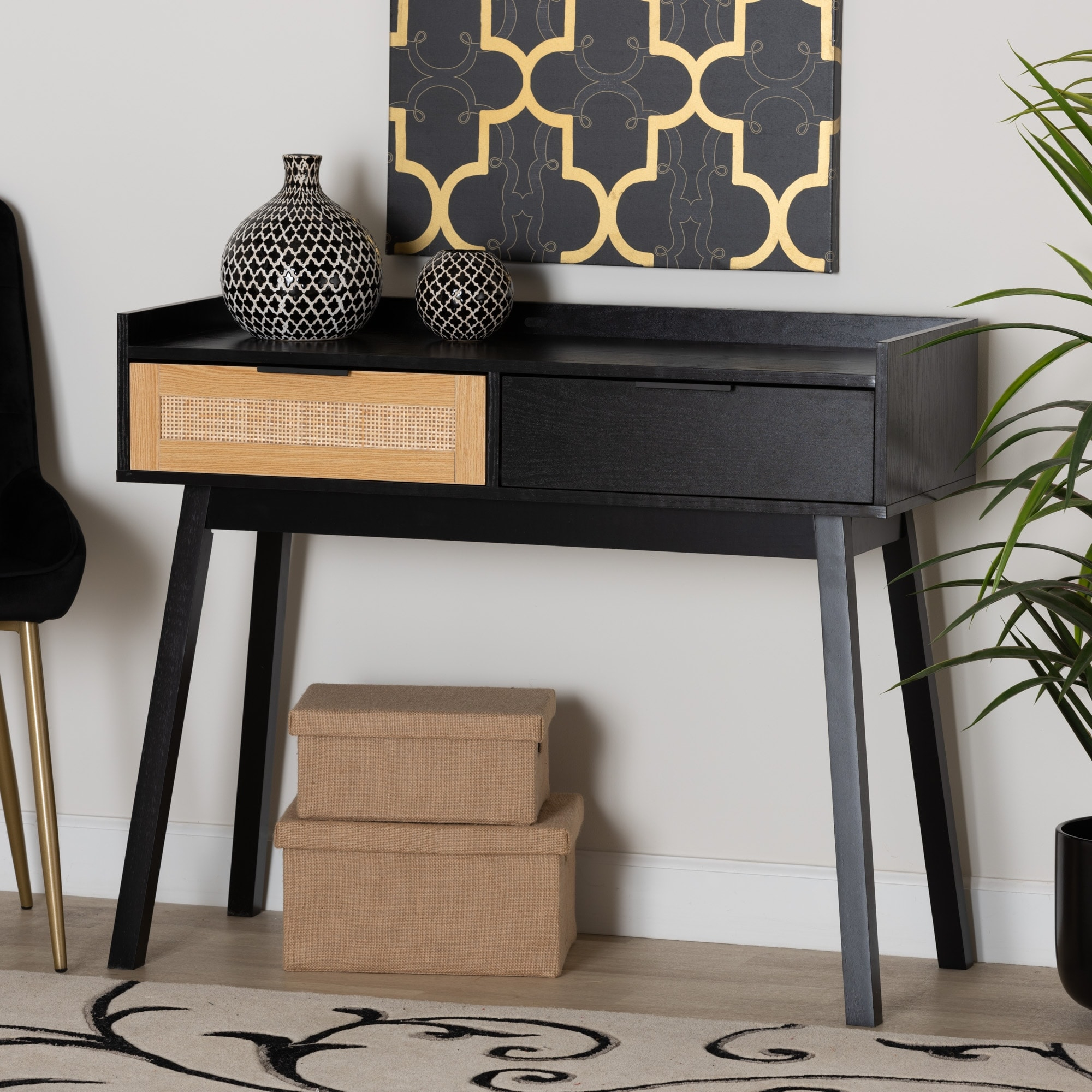 Emmett Mid-Century Modern Light Brown Finished Wood 1-Drawer End Table ... with regard to Mid-Century Modern Natural Brown Bamboo Wood 1-Drawer End Table