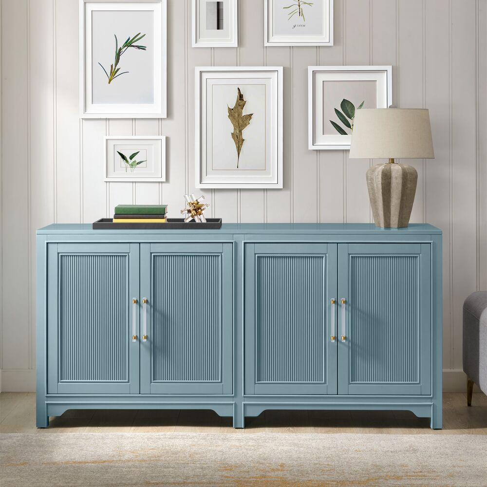 Everly 72In Accent Cabinet - Bayside Furnishings pertaining to Uttermost 24957 Laurentia 37"W 2 Shelf Lodge Style Accent Cabinet - Light Gray