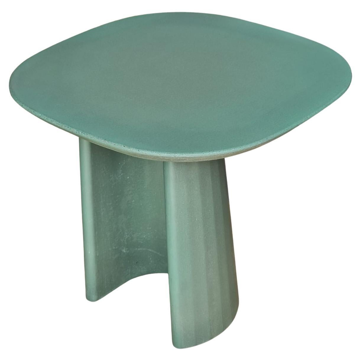 Fusto Domestic Landscape Concrete Coffee Side Table Green Grey Cement ... regarding Exploring the Versatility of Monza Finished Concrete Tables for Indoor and Outdoor Spaces