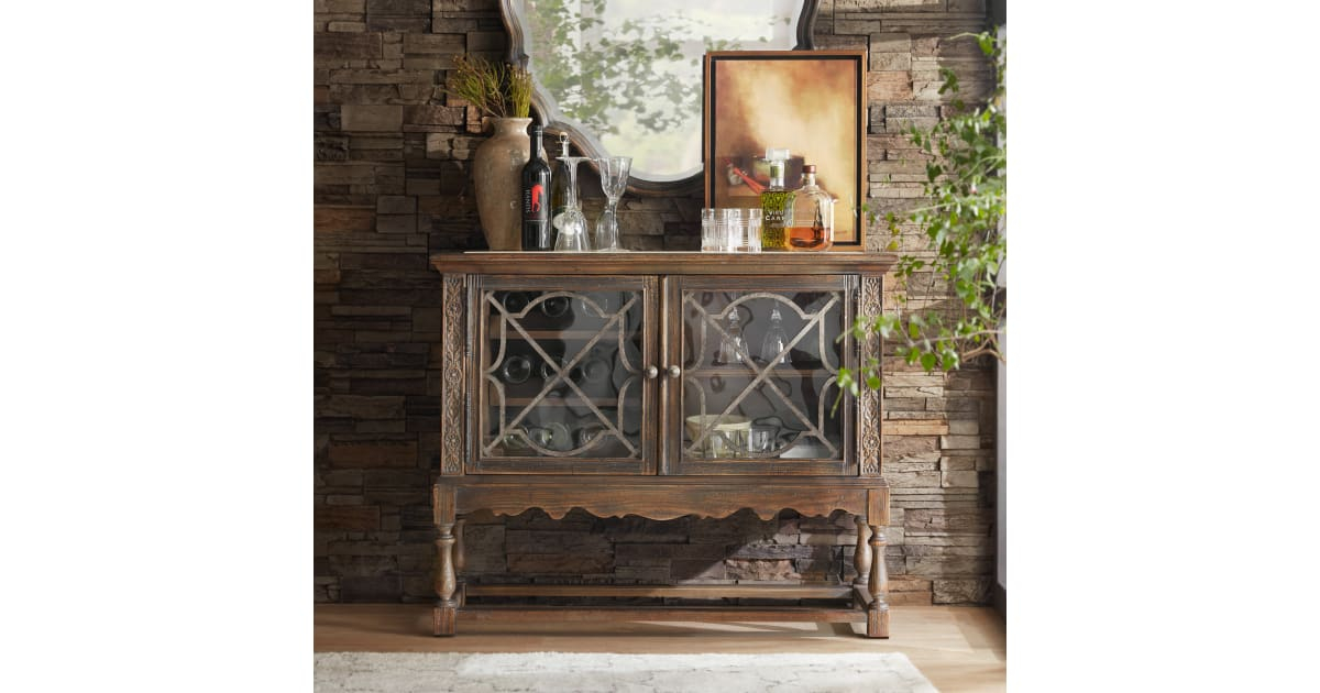 Hooker Furniture 5960-50002-Mwd La Coste 44" W Rustic Antique Style ... intended for Exploring the timeless appeal of the Madame 44" sideboard in contemporary homes