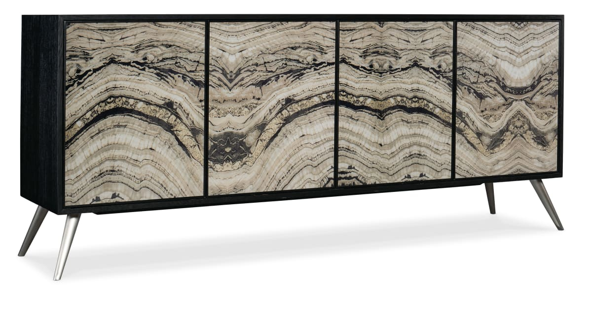 Hooker Furniture 628-85647-98 Melange 86" Wide Accent Cabinet With ... within Hooker Furniture 628-85111 Melange 80"W Mango Wood Accent Cabinet - Light Wood