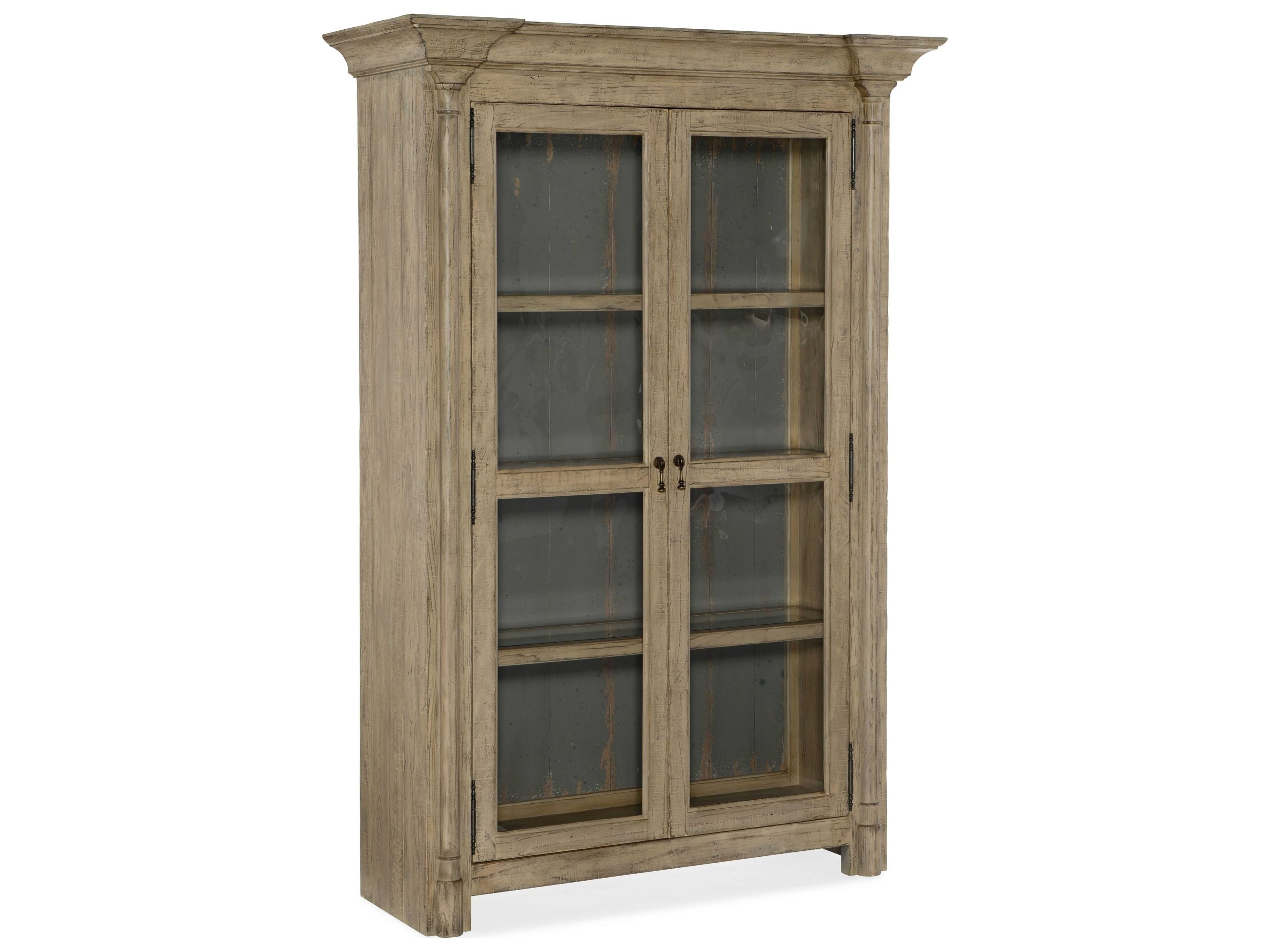 Hooker Furniture Ciao Bella Hardwood Light Wood Display Cabinet ... inside The Art of Displaying Collections in Ciao Bella Black Cabinets