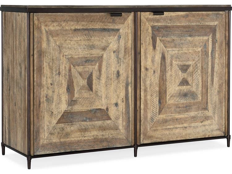 Hooker Furniture St Armand Light Natural Antique Bronze Brown Acacia ... regarding The Evolution of Contemporary Dining Furniture Through the Decades