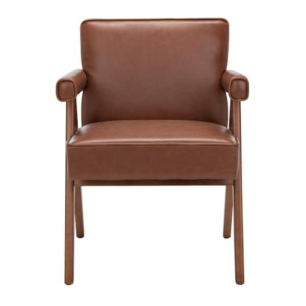 Safavieh Suri Light Brown Upholstered Accent Arm Chair Ach4508C - The ... for Suri Light Brown Wood