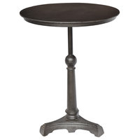Sheridan Iron Bistro Table - Traditional - Indoor Pub And Bistro Tables ... within Sheridan Cast Iron Side Table In Gold Featuring Rivet Detailing