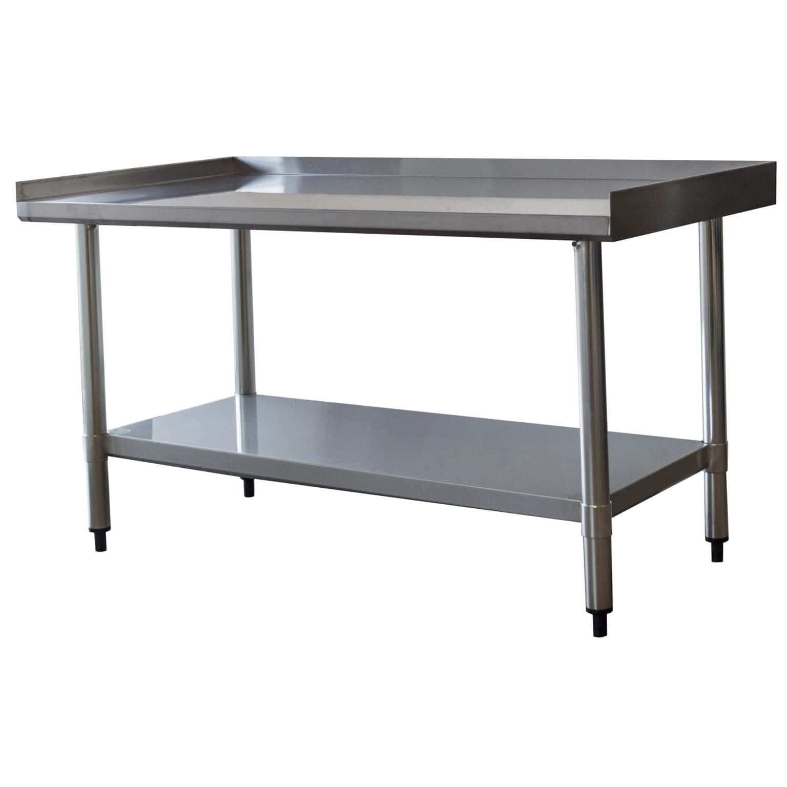 Upturned Edge Stainless Steel Work Table regarding A Practical Look at Sportsman Series Work Table Construction and Materials