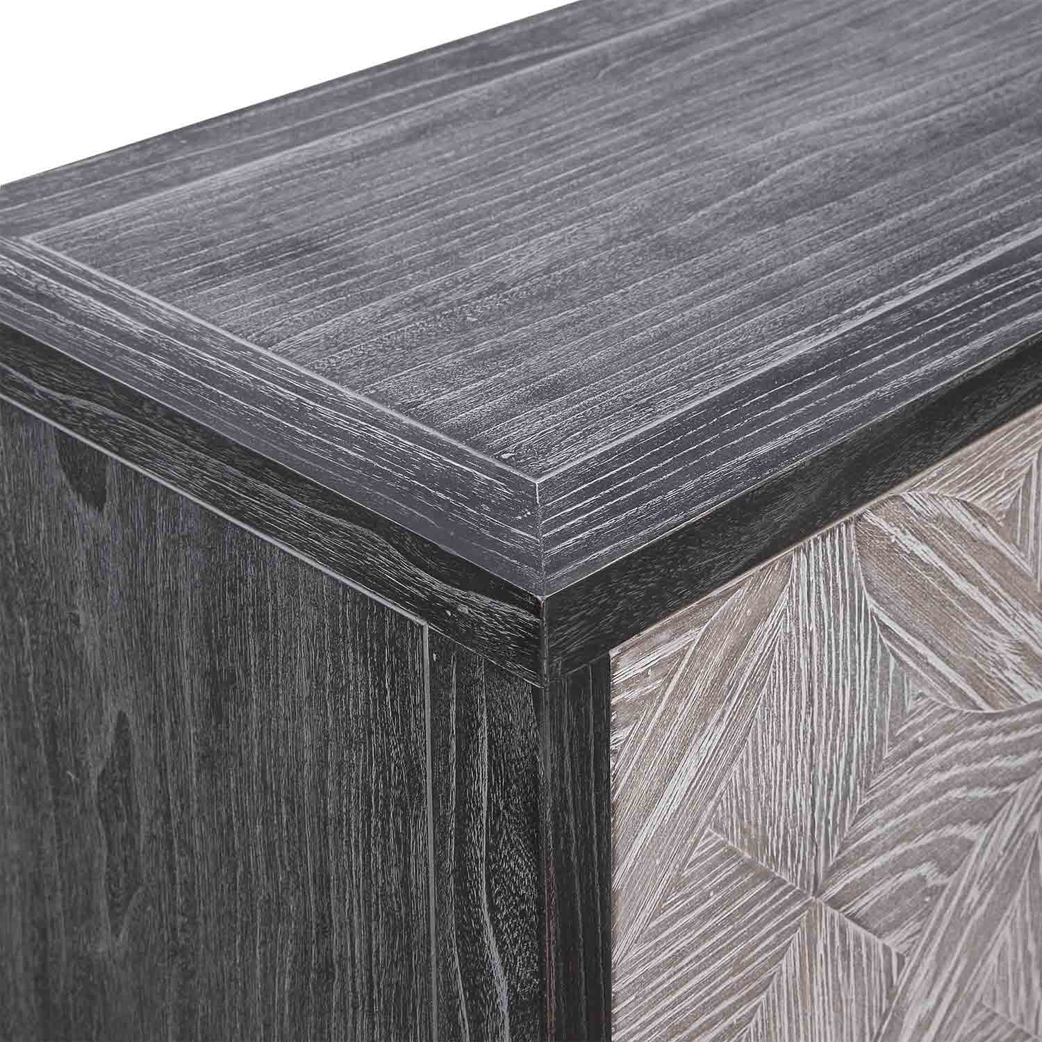 Uttermost Laurentia 2 Door Accent Cabinet Uttermost-24957 At Homelement.com with Uttermost 24957 Laurentia 37"W 2 Shelf Lodge Style Accent Cabinet - Light Gray