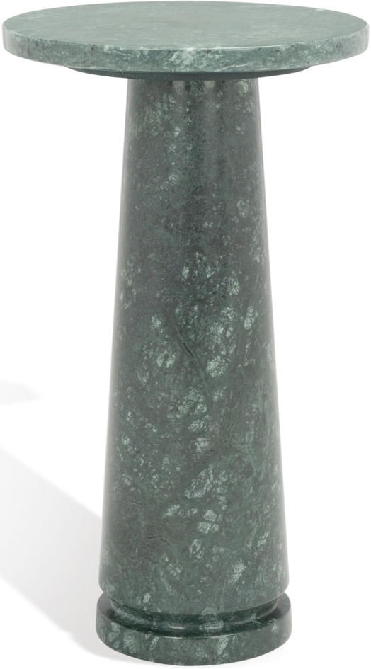 Valentia Round Marble Accent Table In Green By Safavieh Couture ... in The Evolution of Contemporary Coffee Table Design Featuring Natural Stone Elements