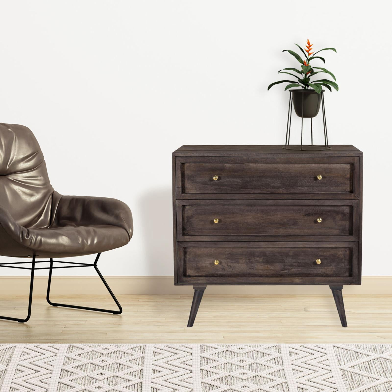 Cambridge Parkview 3-Drawer Mango Wood Chest - Walmart.com within How to properly care for your Hooker Furniture 5716-85001 drawer unit