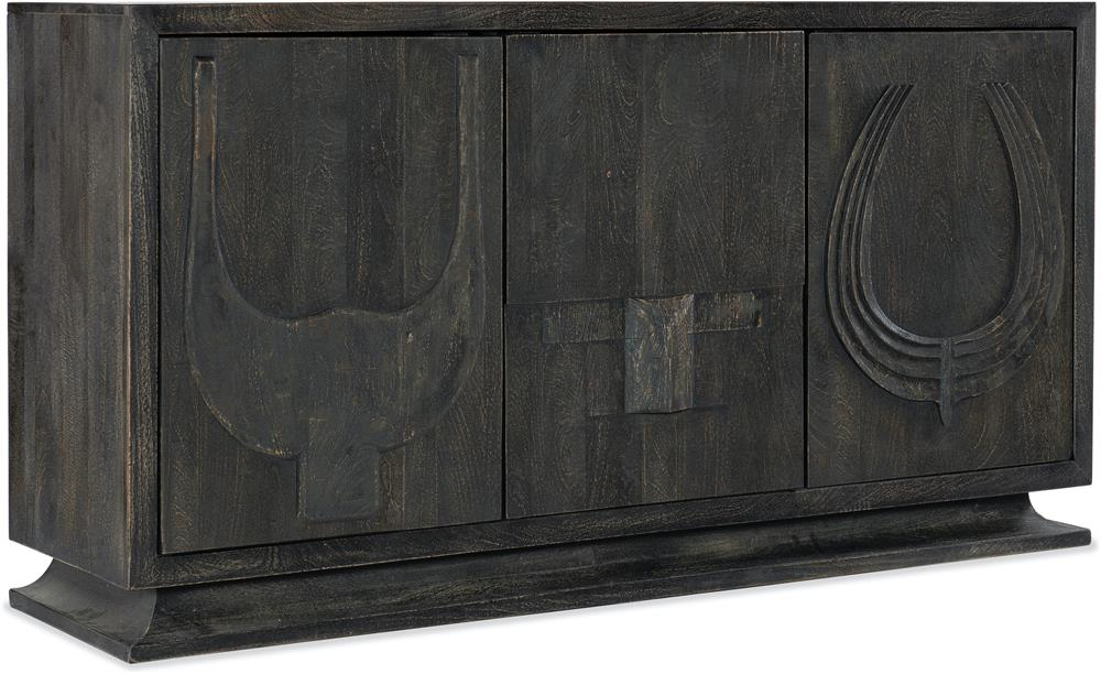 Hooker Furniture Living Room Commerce & Market Credenza 7228-85065-89 intended for Hooker Furniture 7228-85090 Commerce And Market 40"W Maple Accent - Black /