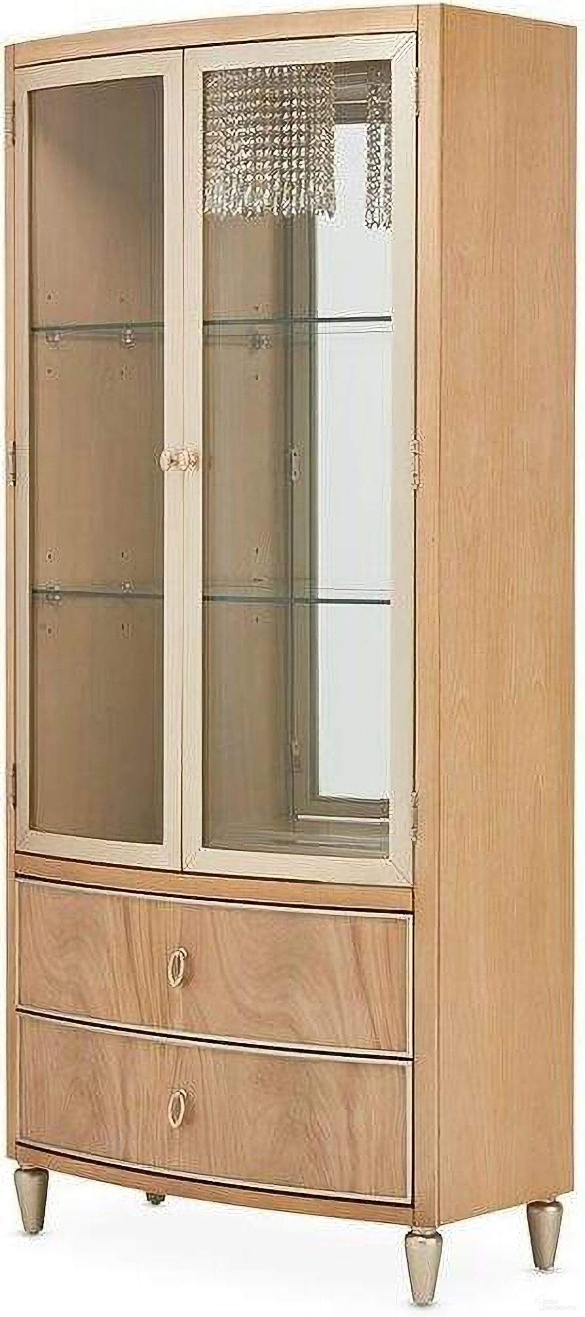 Villa Cherie Caramel Oval Dining Room Set By Aico | 1Stopbedrooms in Caramel Elegance Redefined Villa Cherie Display Cabinet