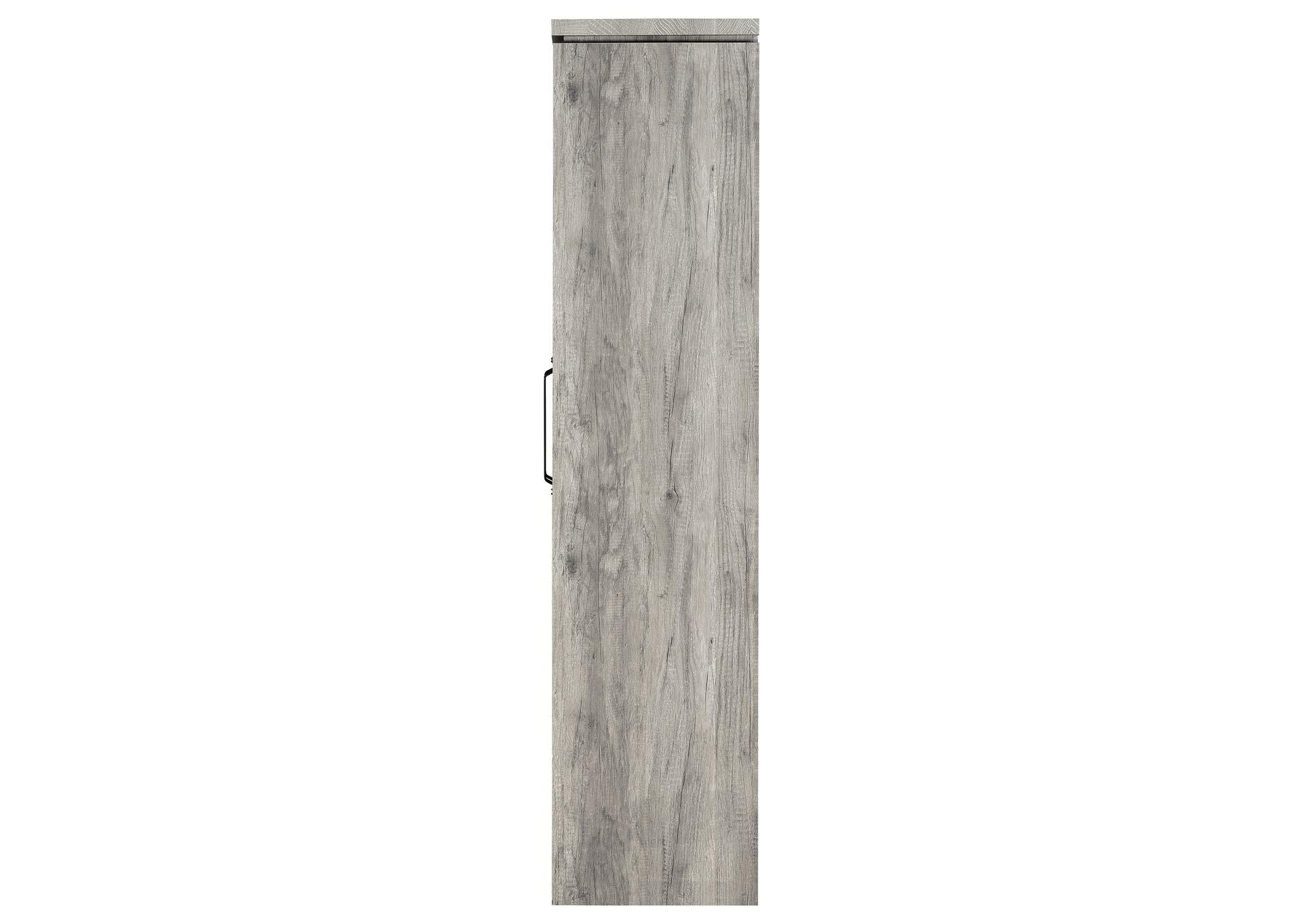 Alejo 2-Door Tall Cabinet Grey Driftwood inside Color Psychology Behind Gray Finishes in Home Furnishings