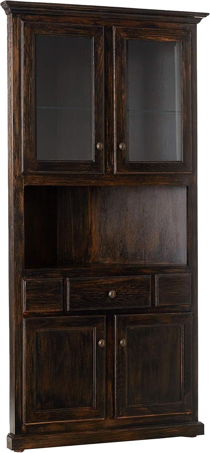 Amazon.com: Eagle Classic Oak Corner Dining Hutch/Buffet, Aged Tobacco ... with regard to Eagle's Classis Oak Corner Dining Hutch/Buffet, Dark Oak