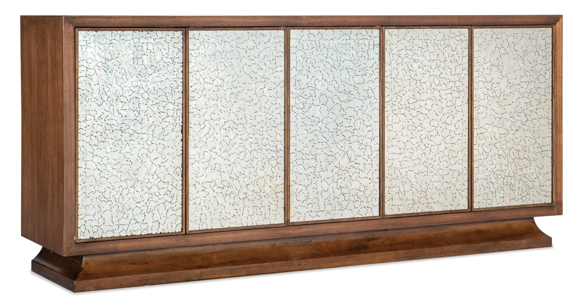 Hooker Furniture 628-55071-89 Melange 80" Wide 5 Door 1 Drawer Glass ... with Comparing classic and contemporary design elements in modern furniture