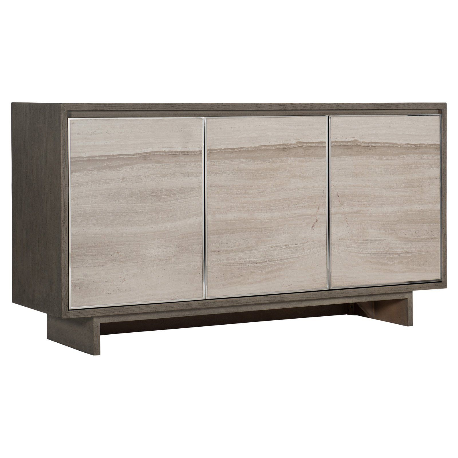 Hooker Furniture Melange Taro 3 Door Credenza | Hooker Furniture ... intended for Hooker Furniture 628-50205 Melange 42"W 3 Drawer Wood And Metal - Off-White /