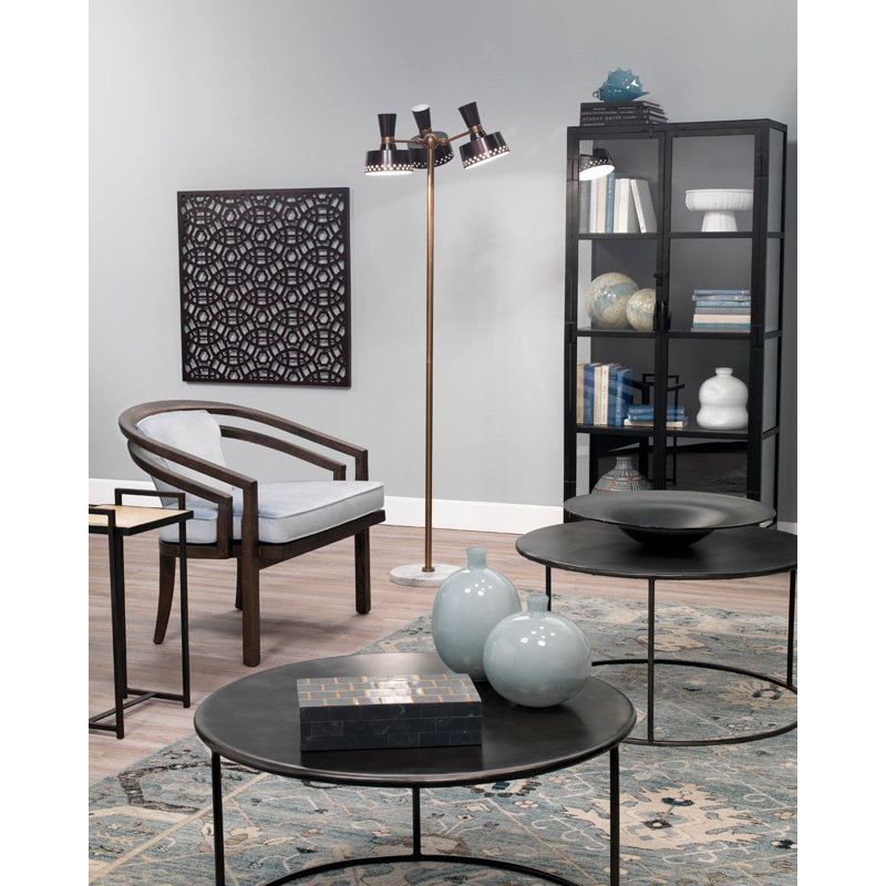 Jamie Young Company Union Tall Curio Cabinet In Black Iron & Clear ... pertaining to Union Tall Curio Cabinet, Black Iron And Clear Glass