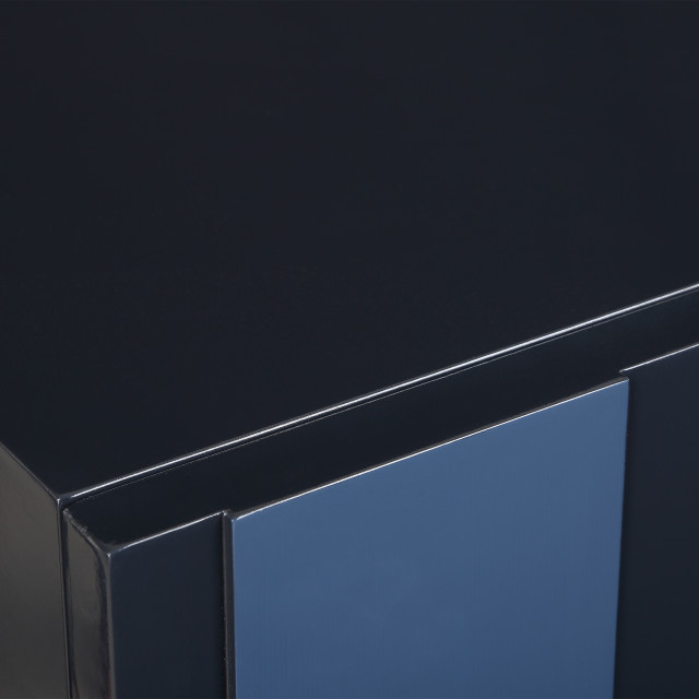 Uttermost 24473 Valeria 2 Door Glossy Blue Cabinet - Contemporary ... intended for Exploring the Valeria Cabinet Series with Glossy Cobalt Blue Finish