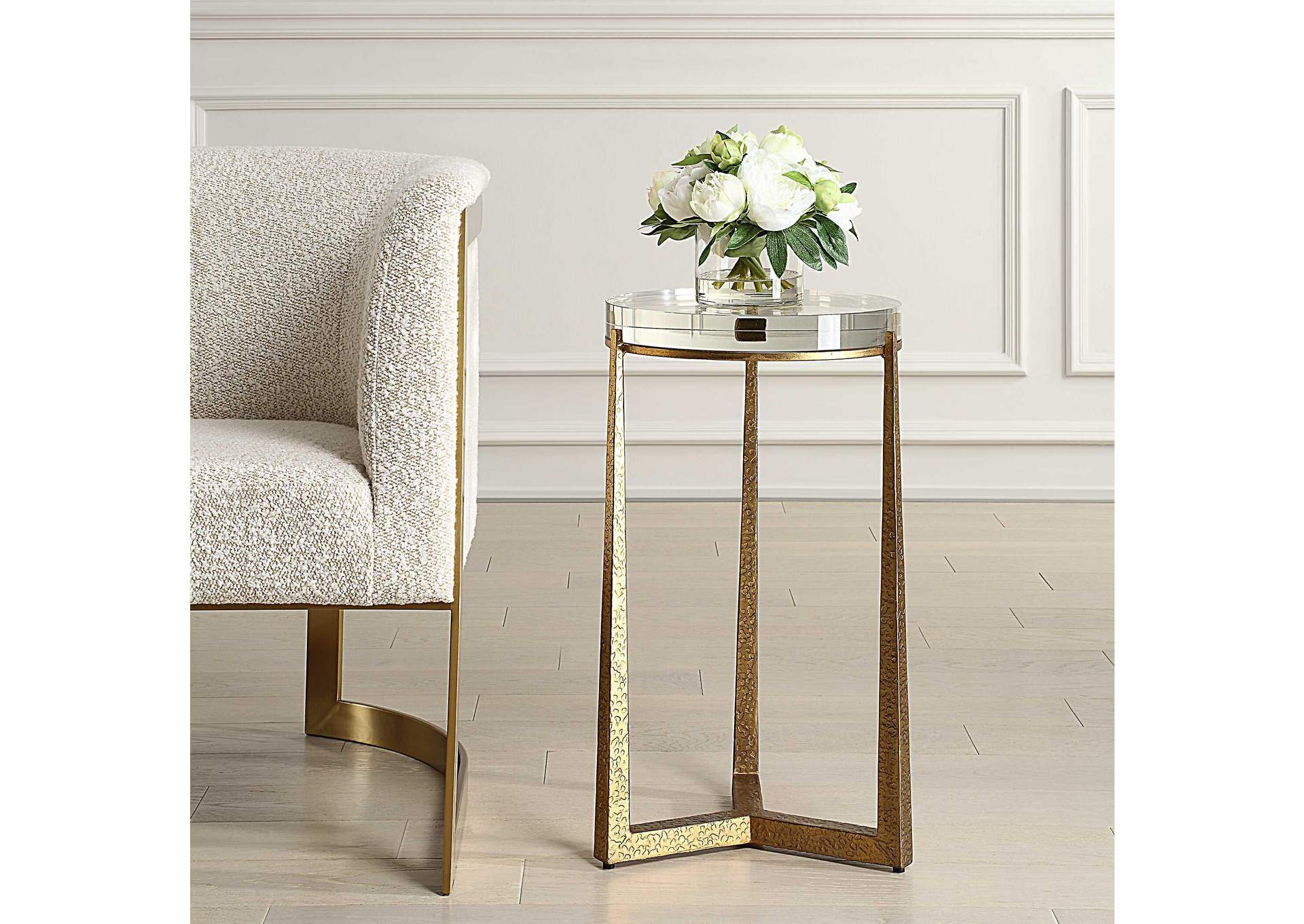 Uttermost Midas Antique Gold Accent Table with regard to How Antique Gold Iron Defines Elegant Home Furnishings