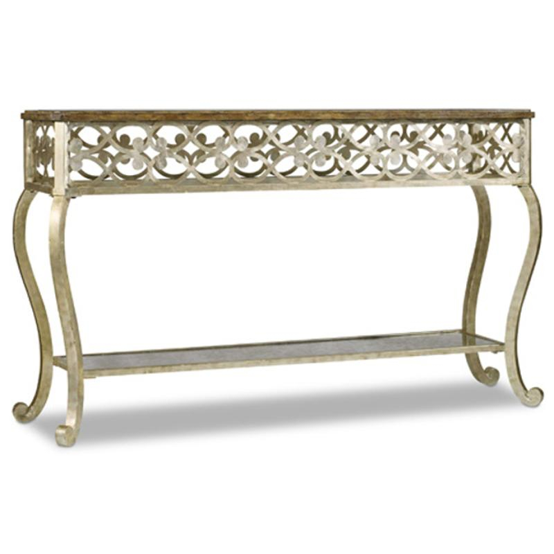 638-85245 Hooker Furniture Melange Living Room Furniture Console pertaining to Hooker Furniture 638-85115 Delano 50"W Living Room Rustic Linear - Ash Gray