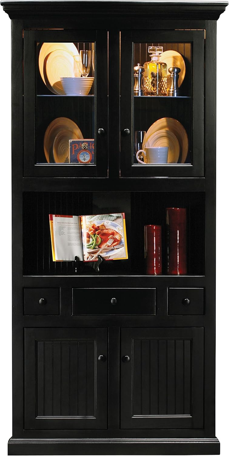 Amazon.com: Eagle Corner Dining Hutch/Buffet, Iron Ore Finish : Home ... with regard to Eagle Furniture Corner Dining Hutch/Buffet, Walnut