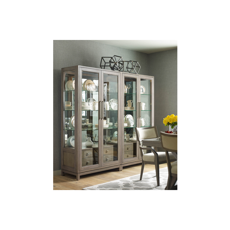 Bunching Curio Cabinet | Cabinets Matttroy inside Beaumont Lane 2 Door Bunching Curio Cabinet In Caramel Froth