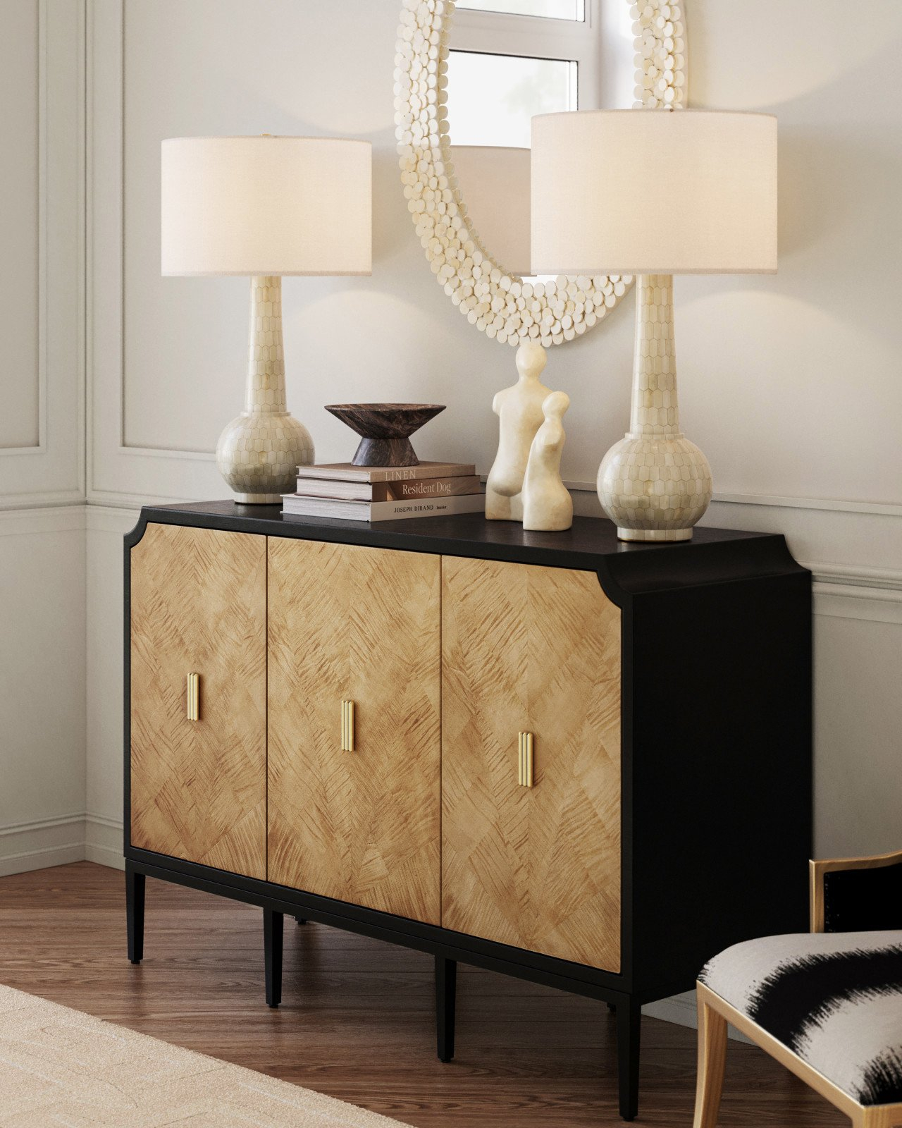 Currey And Company 3000-0270 Kallista Taupe Cabinet - Hickory Park ... in Understanding how modern and contemporary styles converge in the Currey and Company Kallista design