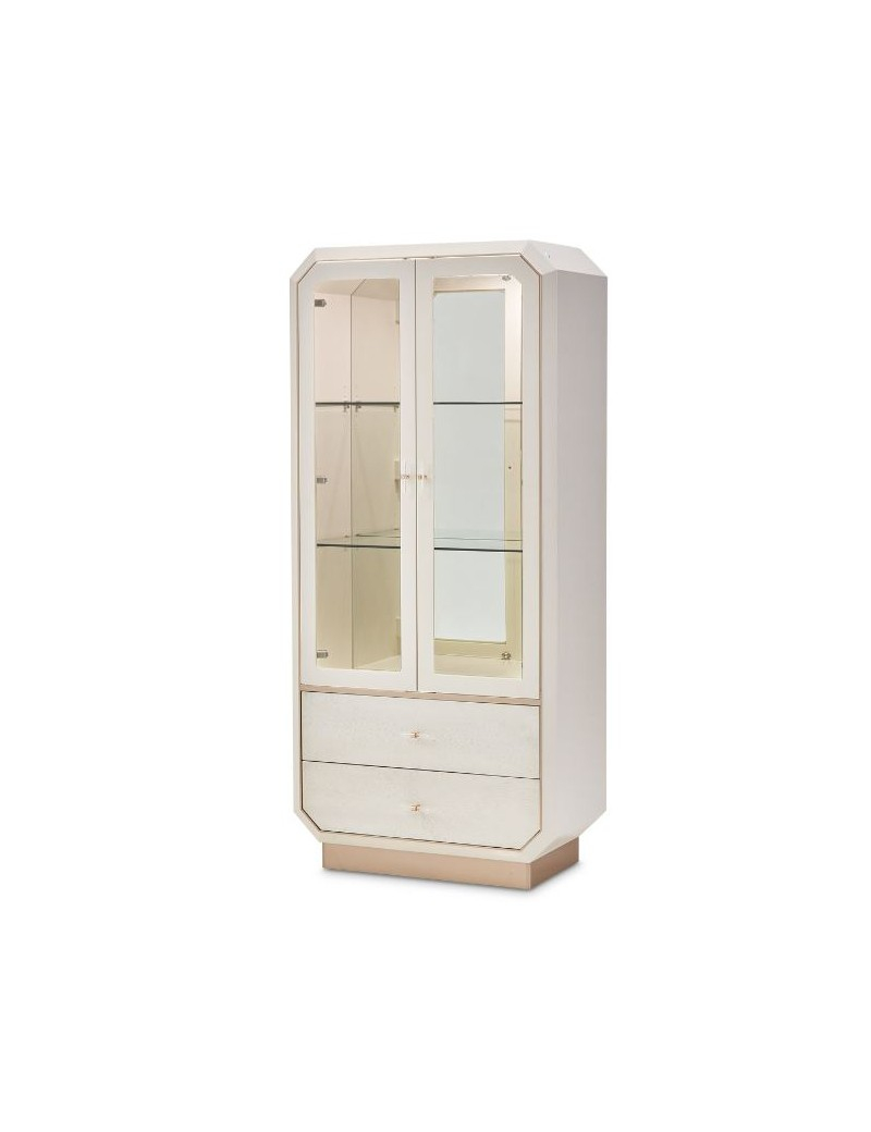 Display Cabinet Medium Champagne La Rachelle Collection By Michael ... intended for La Rachelle Display Cabinet