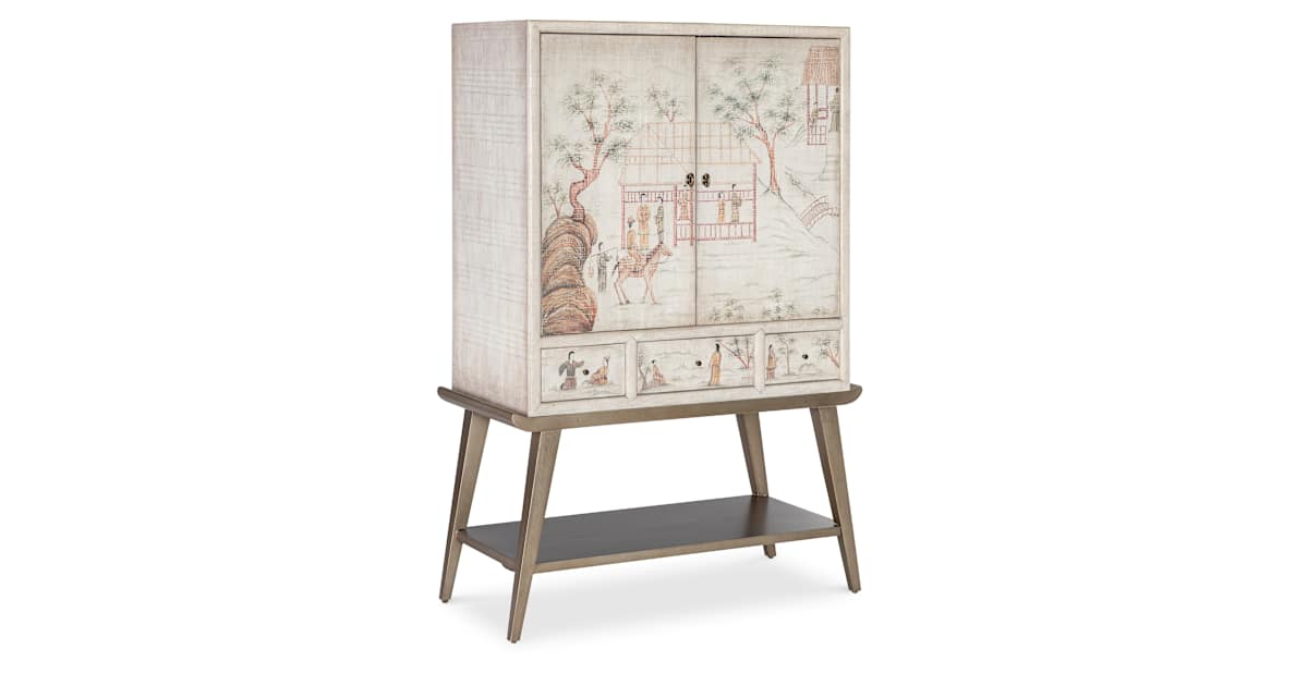 Hooker Furniture 628-85711-05 Melange 42" Wide 3 Drawers Wood Accent ... with regard to Hooker Furniture 628-85719 Melange 41"W Maple Accent Cabinet - Medium Wood