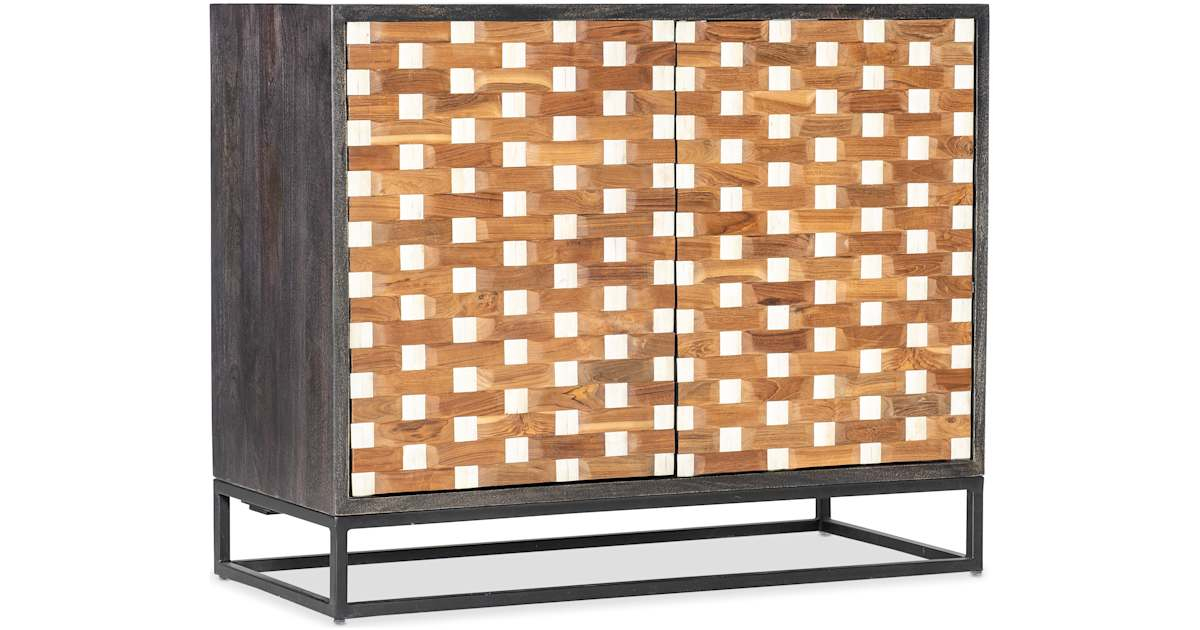 Hooker Furniture 7228-50731-89 Commerce And Market 42" Wide 2 Door Iron ... regarding Hooker Furniture 7228-85076-85 Vortex 69"W Mango Accent Cabinet - Medium Wood