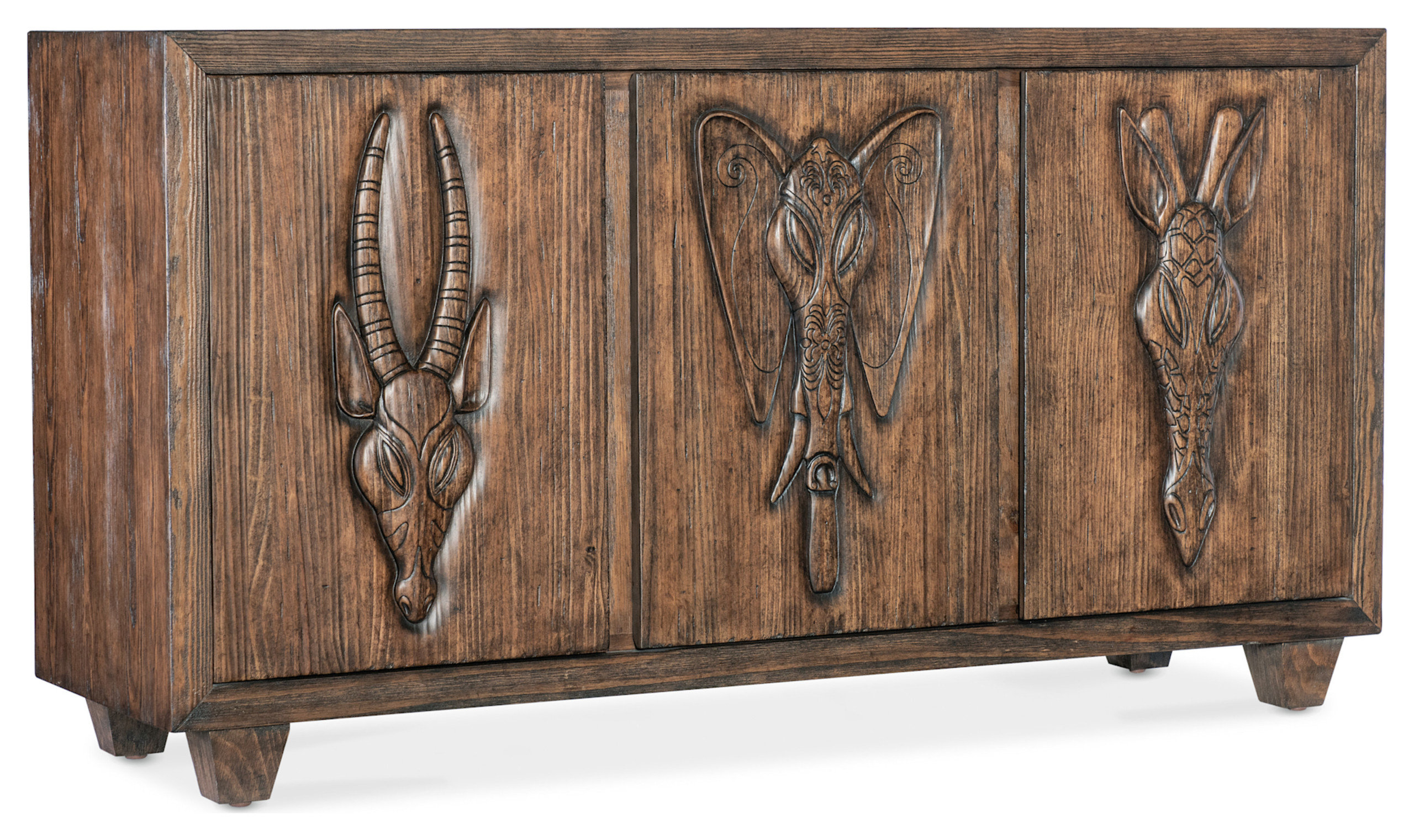 Hooker Furniture 7228-85099 Commerce And Market 68"W Pine Accent ... inside Hooker Furniture 7228-85087-99 Moroccan Modern 72"W Mango Accent - Black