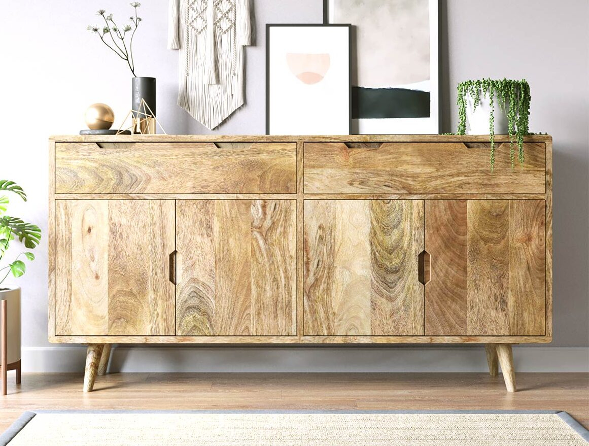 Quality Of Mango Wood Furniture At Amy Ammerman Blog pertaining to The artistry in the Uttermost 25835 Liri cabinet's mango veneer and ash burl details