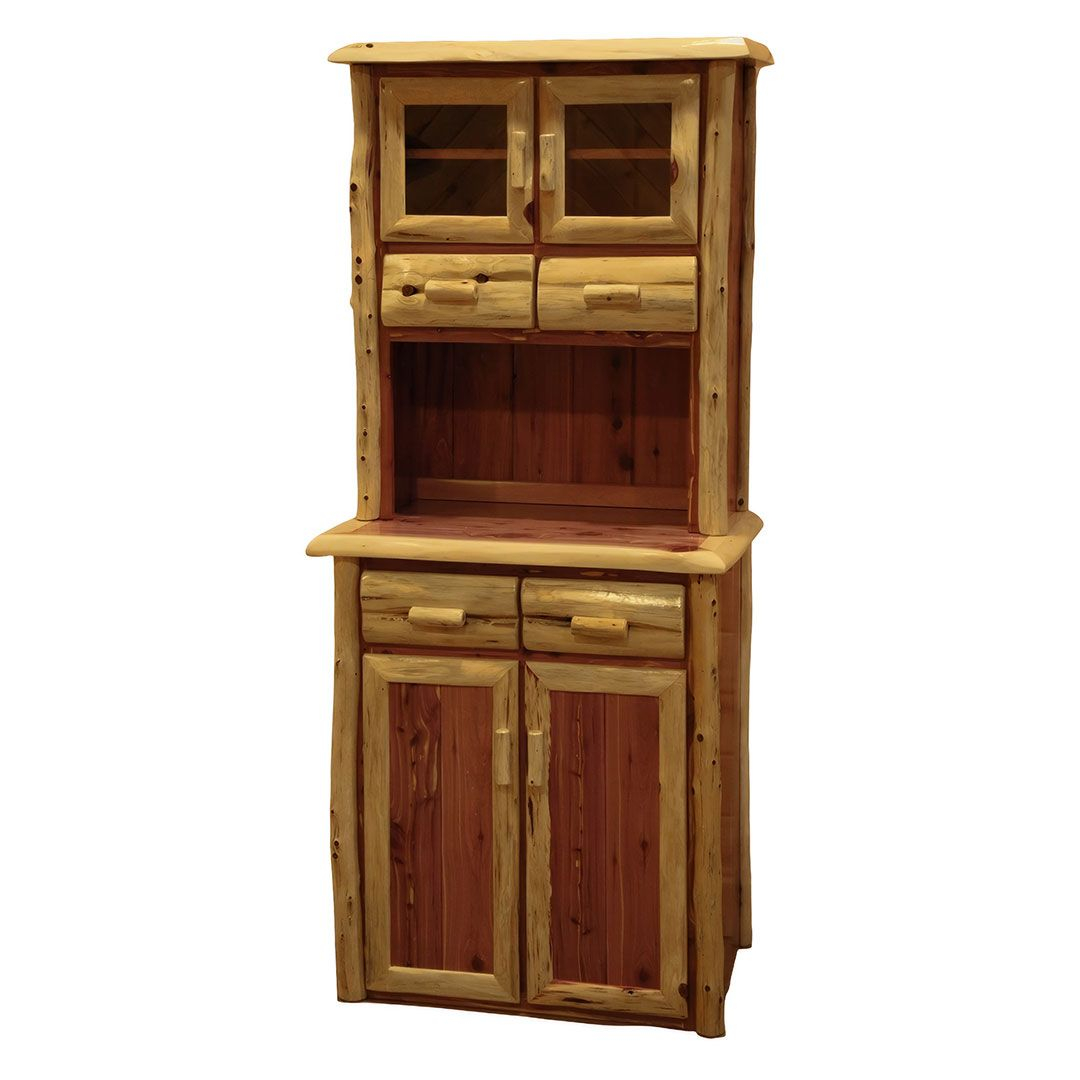 Rust Valley Red Cedar 2 Door Buffet & Hutch inside The Artisanal Craftsmanship Behind Modern Red Cedar Log Hutches