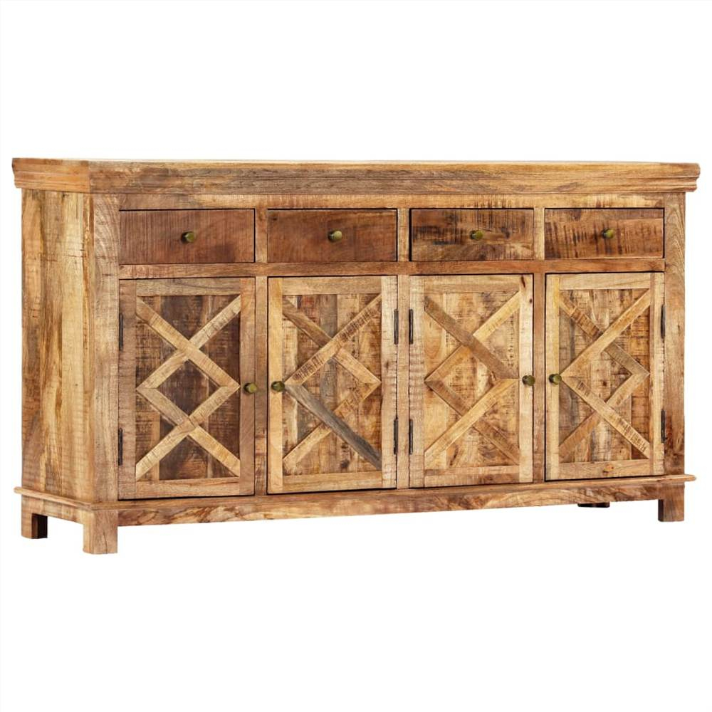 Sideboard With 4 Drawers 160X40X85 Cm Solid Mango Wood inside Homeroots Brown Solid Mango Wood Finish Sideboard