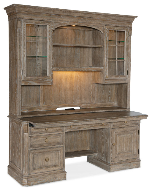 Sutter Computer Credenza - French Country - Desks And Hutches - By ... throughout Sutter Credenza Hutch