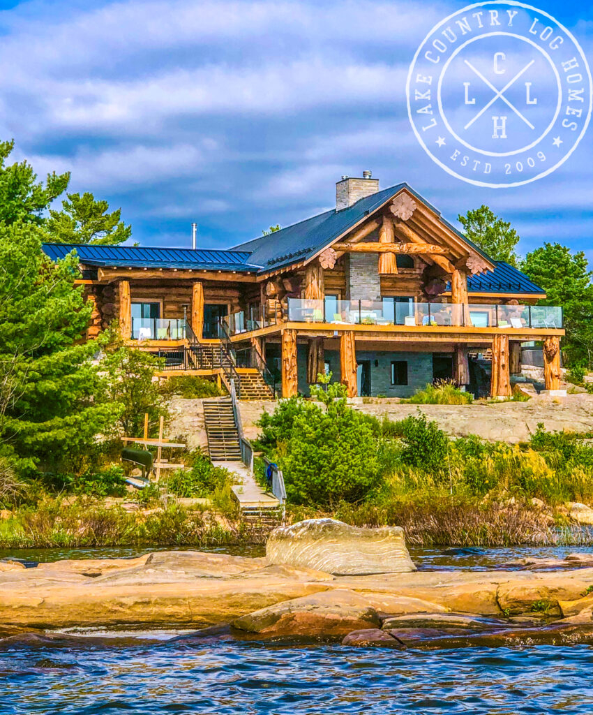 The Stanley's Beautiful Western Red Cedar Log Home intended for Red Cedar Log Hutch, 2 Door