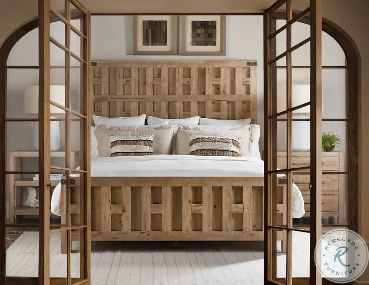 Vineyard Row Sonoma Panel Bedroom Set From Hooker | Coleman Furniture within Hooker Furniture 6952-90010 Vineyard Row 50"W 5 Drawer Cedar And - Sonoma /